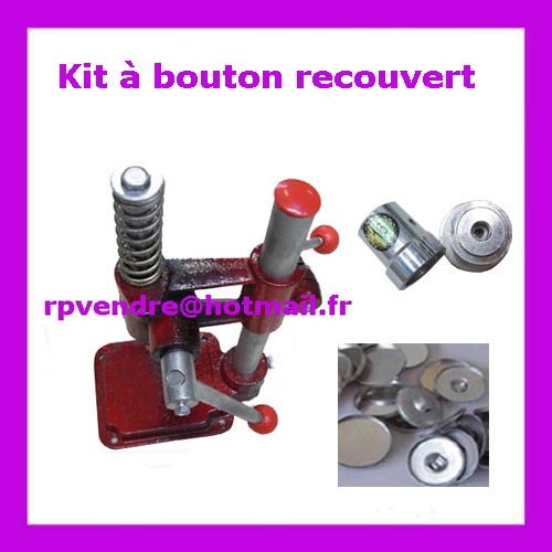 Kit presse pour bouton recouvert